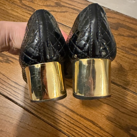 Tory Burch Black Quilted Women's Flats, Sz 9 - Picture 4 of 6